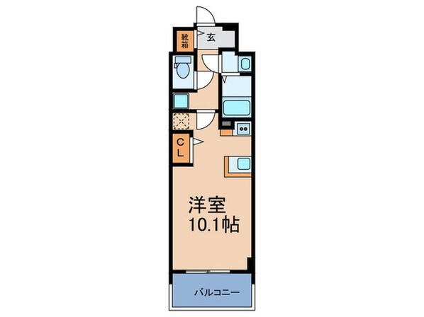 MELDIA CREST TAPP 難波 WESTの物件間取画像